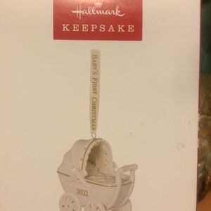 Hallmark Decorative Box with Red and White Design